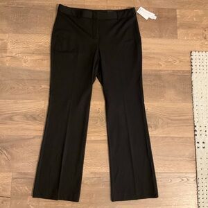 Amanda + Chelsea modern fit, full length, straight leg black pants, 12, NWT!